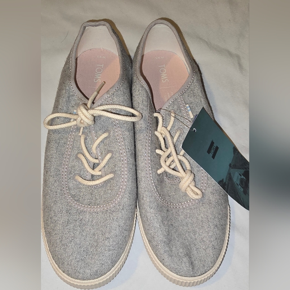 TOMS Gray Wool Sneakers